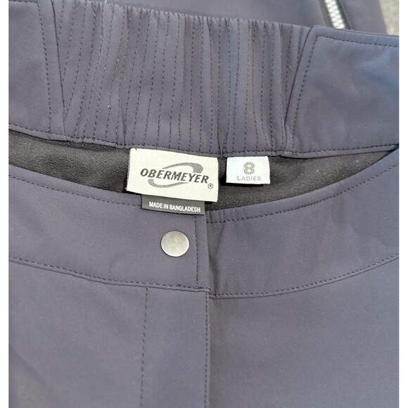 Obermeyer Womens Pants Gray Flared Ankle Zip Ski Snowboard Winter Outdoor Size 8 - Picture 3 of 11